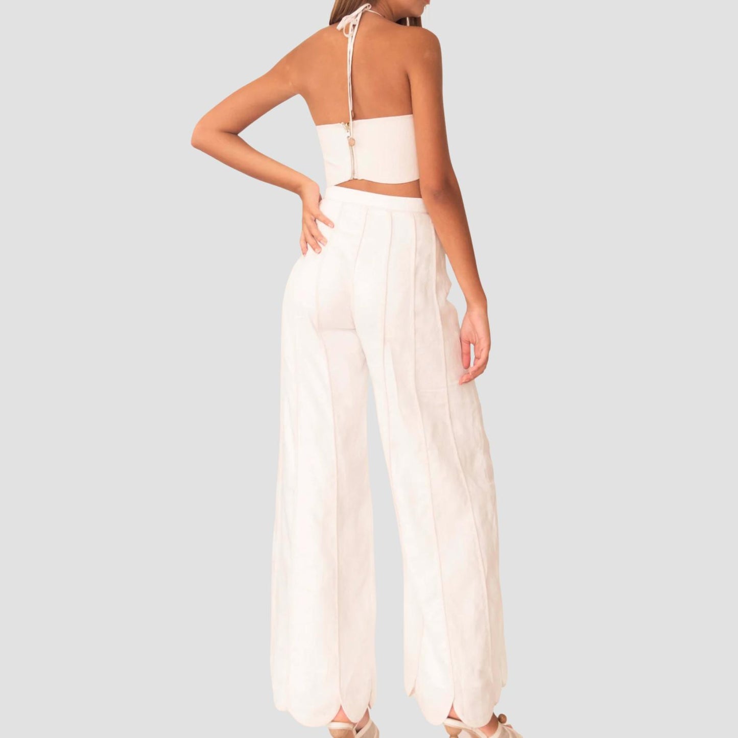 Lena Scalloped Top