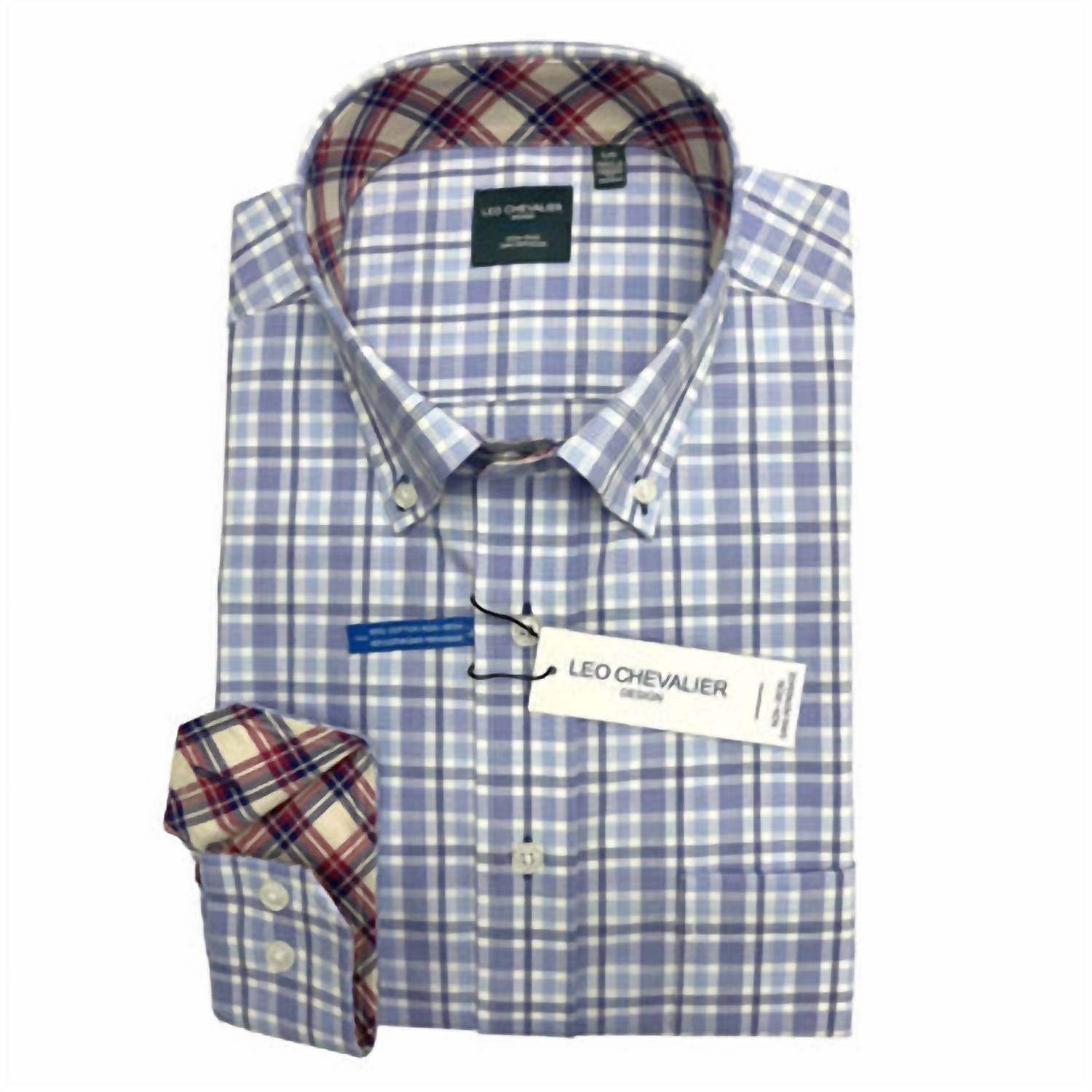 Leo Chevalier - Men's Leo Long Sleeve Button Down Shirt - Rack Hunt -