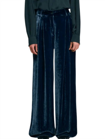 Pavano Velvet Wide Leg Pant
