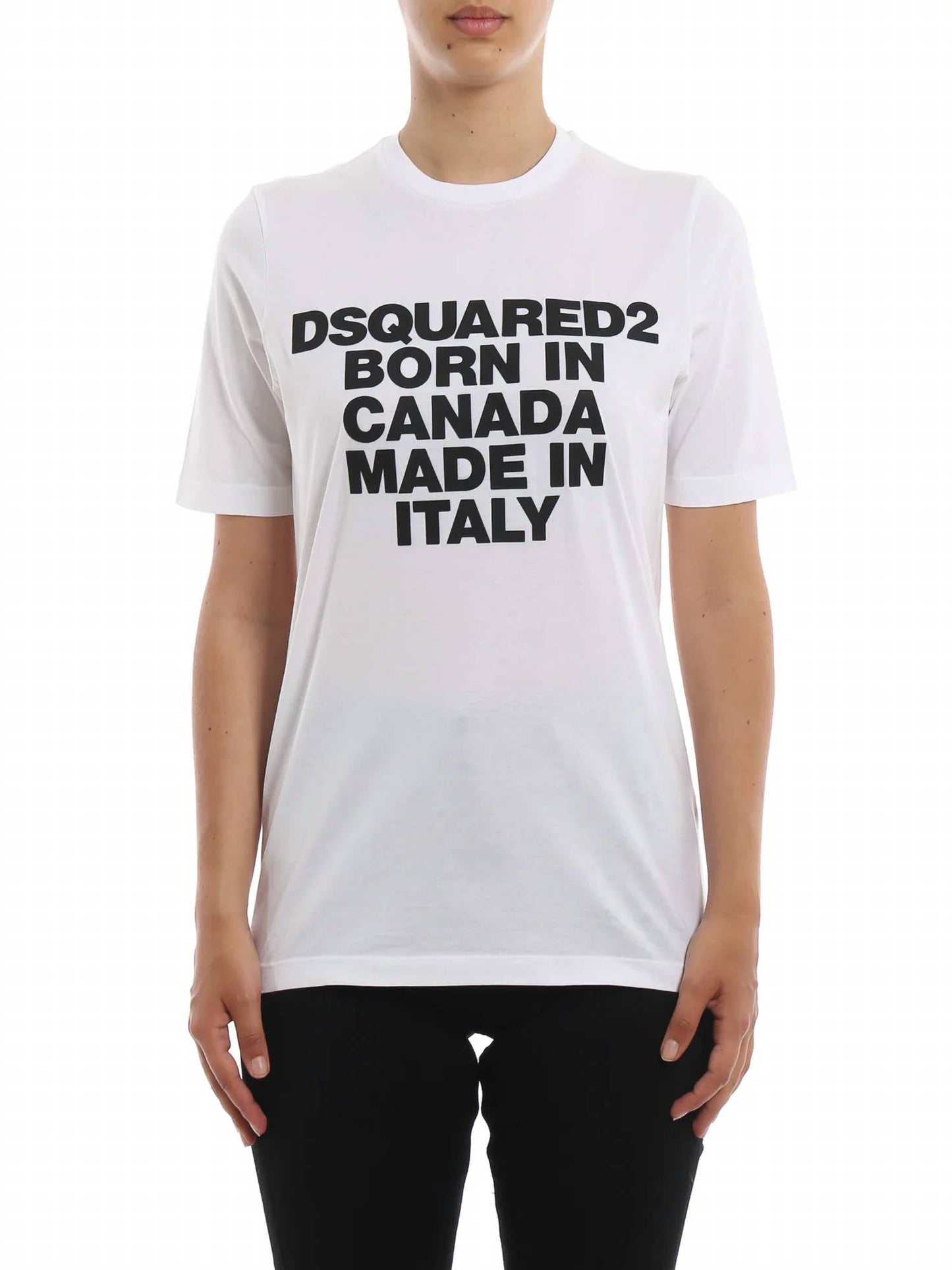 Women's Born In Canada Made In Italy Cotton T-shirt
