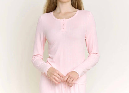 Blissful Long Henley Set