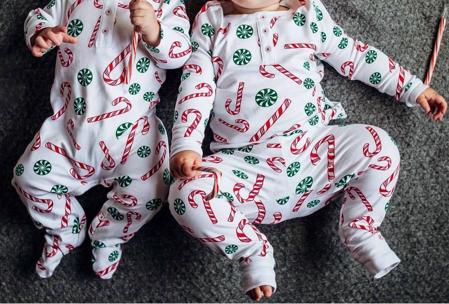 Boy's Candy Cane Pima Christmas Pajama