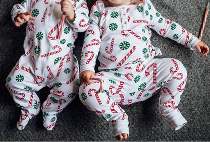 Boy's Candy Cane Pima Christmas Pajama