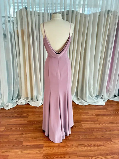 Dessy - Women's Diamond Back Crepe Bridesmaid Dress - Rack Hunt