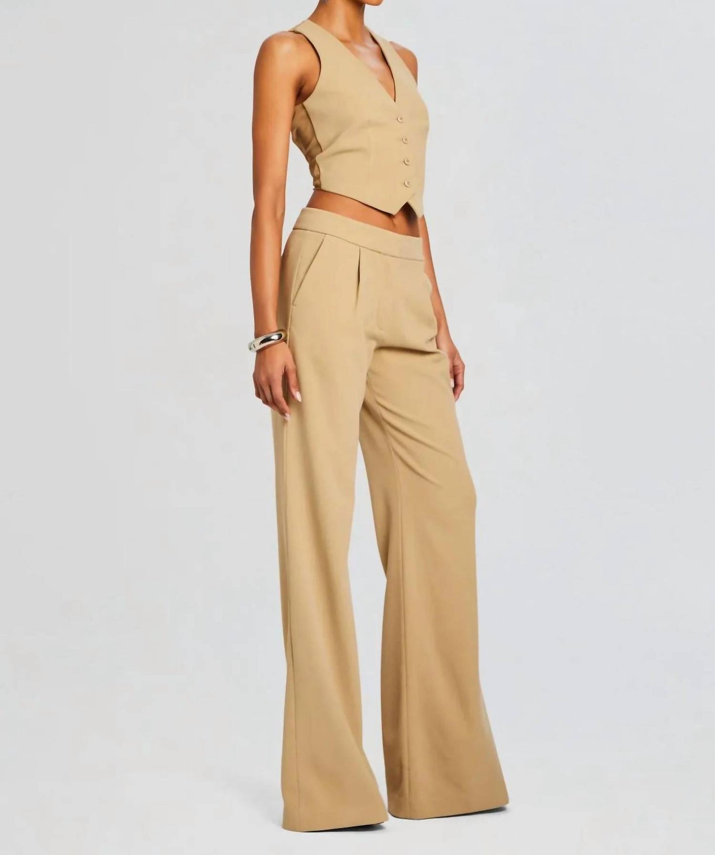 Pin Tuck Palazzo Pants