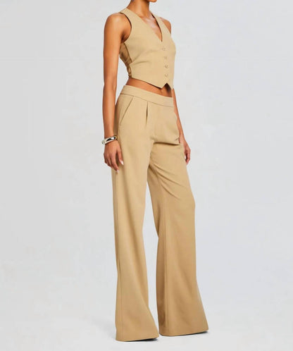 Pin Tuck Palazzo Pants