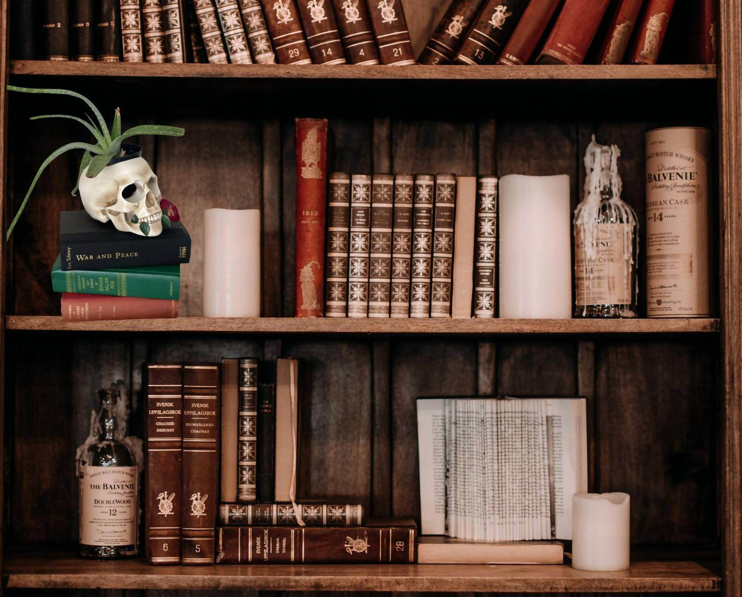 Tennessee & Co. - Resin Skull with Rose Organizer/Planter - Rack Hunt -