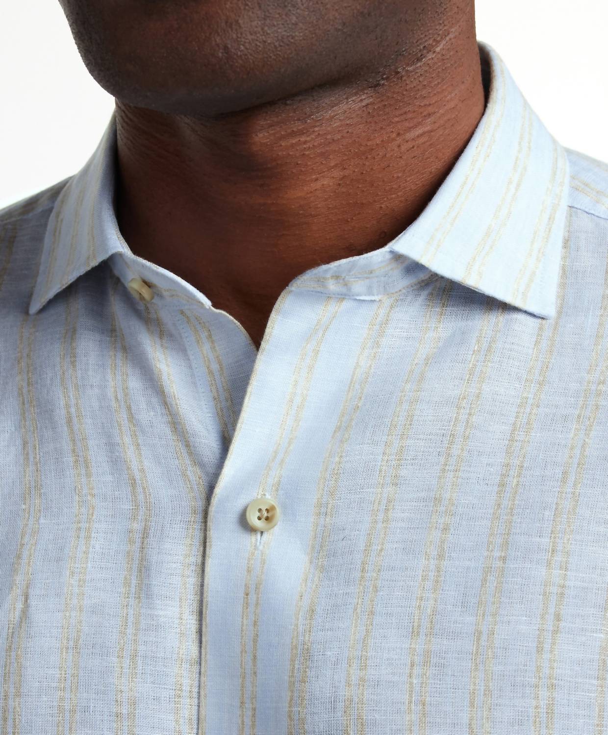 Linen Stripe Sport Shirt