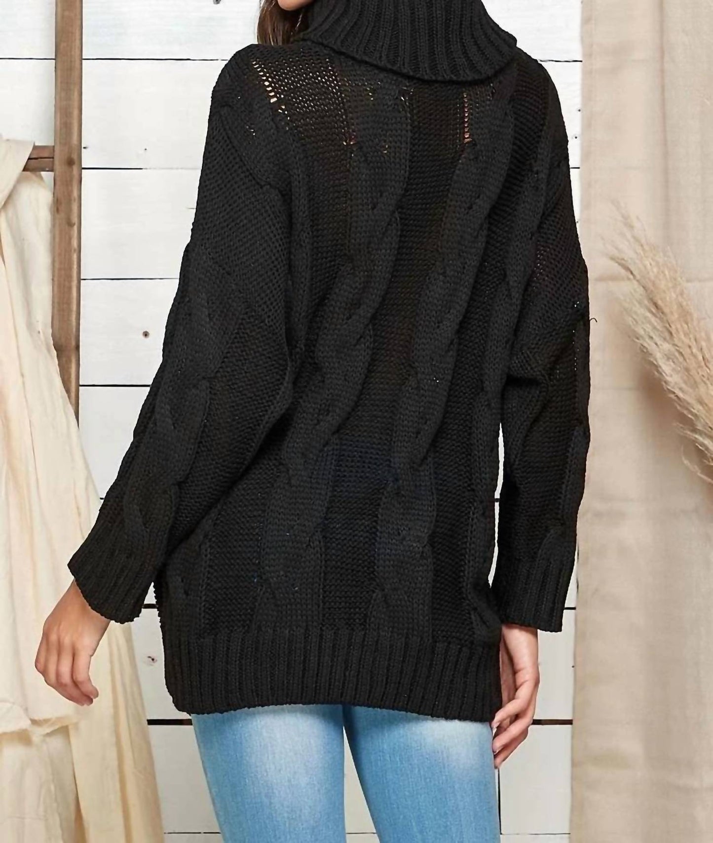 Oversized Turtle Neck Pullover
