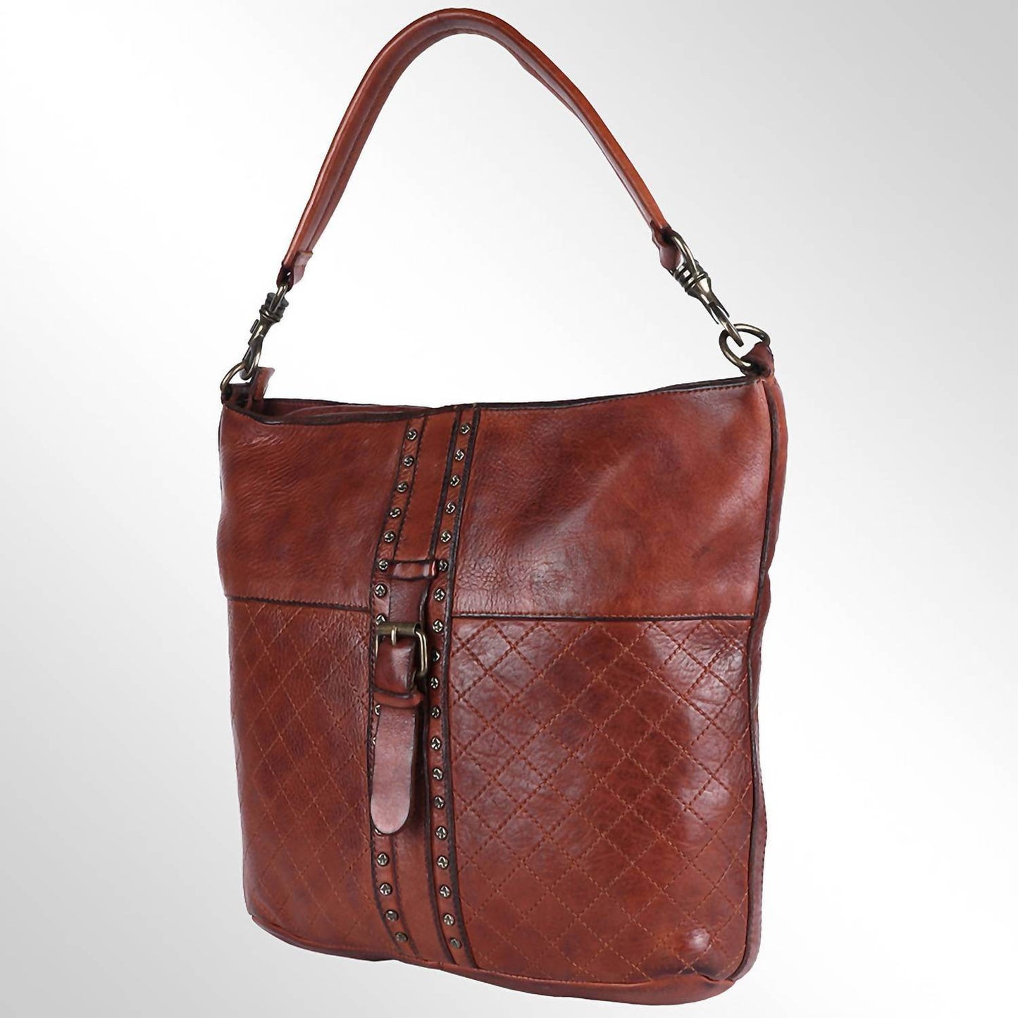 Spaghetti Western - Women's Hobo Genuine Leather Western Handbag - Rack Hunt -