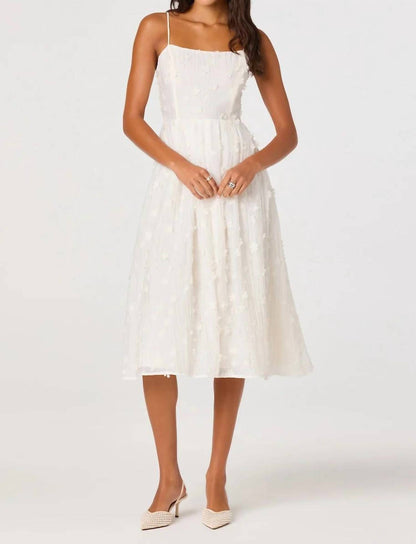 Avani 3d Floral Midi Dress