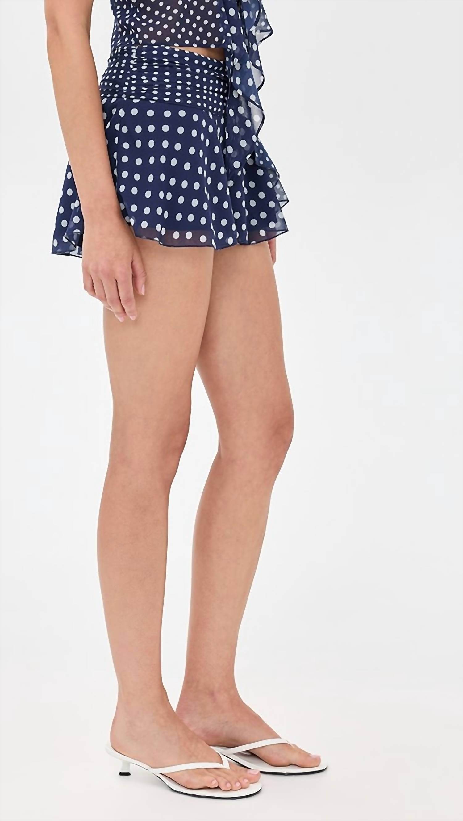 Guizio - Chiffon Slit Mini Skirt - Rack Hunt