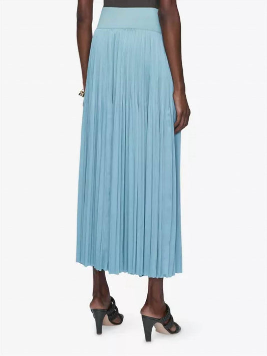 Rabat Pleated Satin Skirt