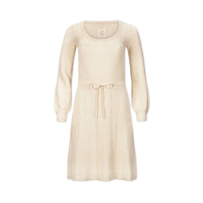 Organic Cotton Tie Waist Sweater Dress