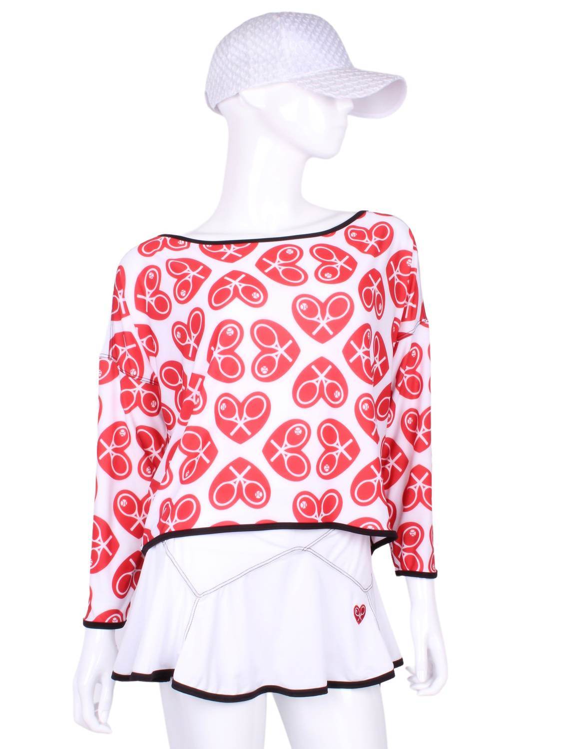 Love Love Tennis - Women's Limited Long Sleeve Baggy Top - Rack Hunt
