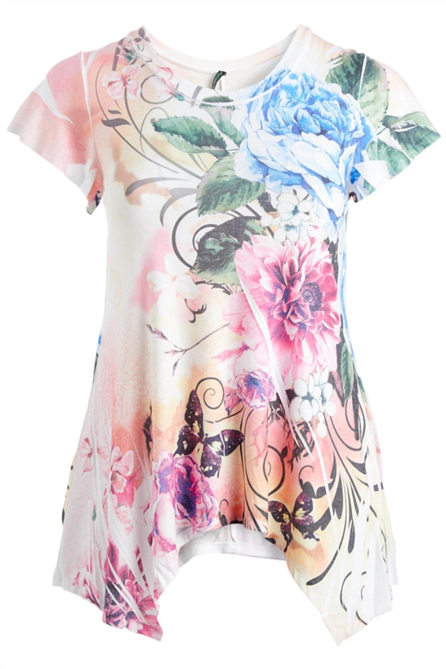 Poliana - Women's Floral Print Tunic - Rack Hunt -