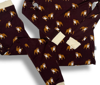 Kid's Bulldog Bamboo Pajama Set