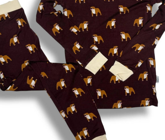 Kid's Bulldog Bamboo Pajama Set