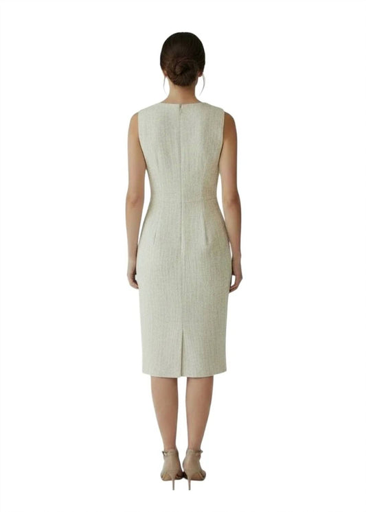 Signature Boat Neck Bow Sheath Dress