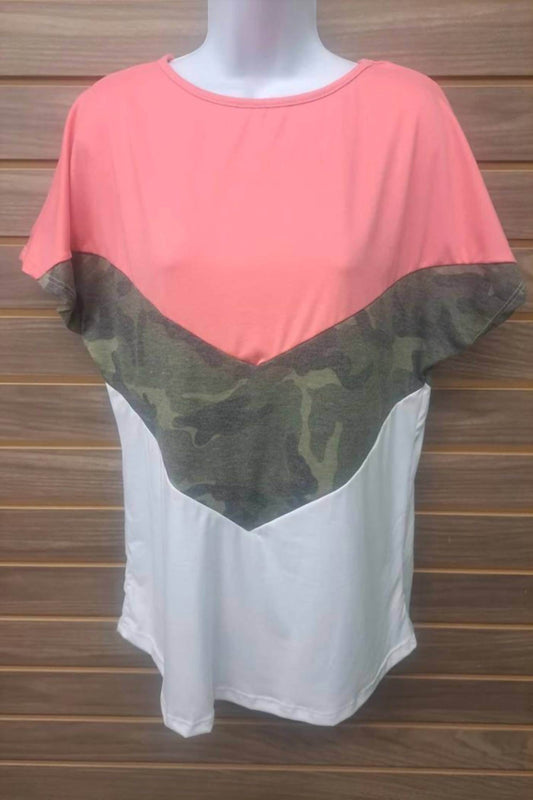 B Flawless - Women's Camo White Short Sleeve Tee - Rack Hunt