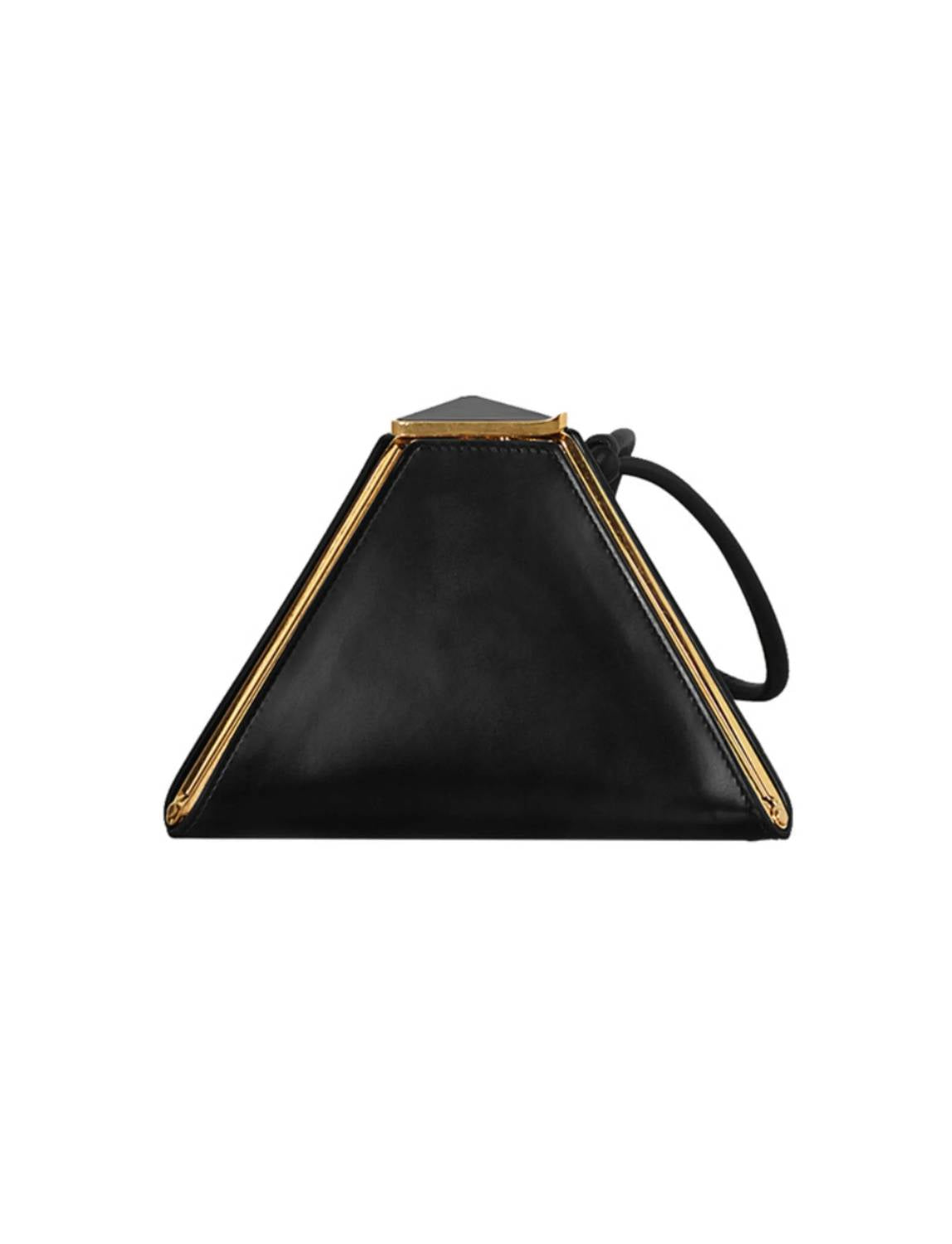 Women's Pyramid Leather Clutch