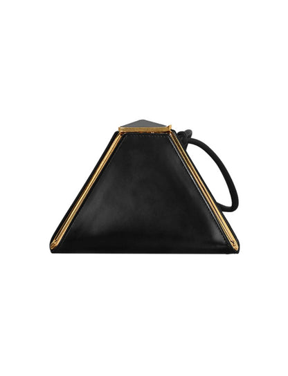 Women's Pyramid Leather Clutch