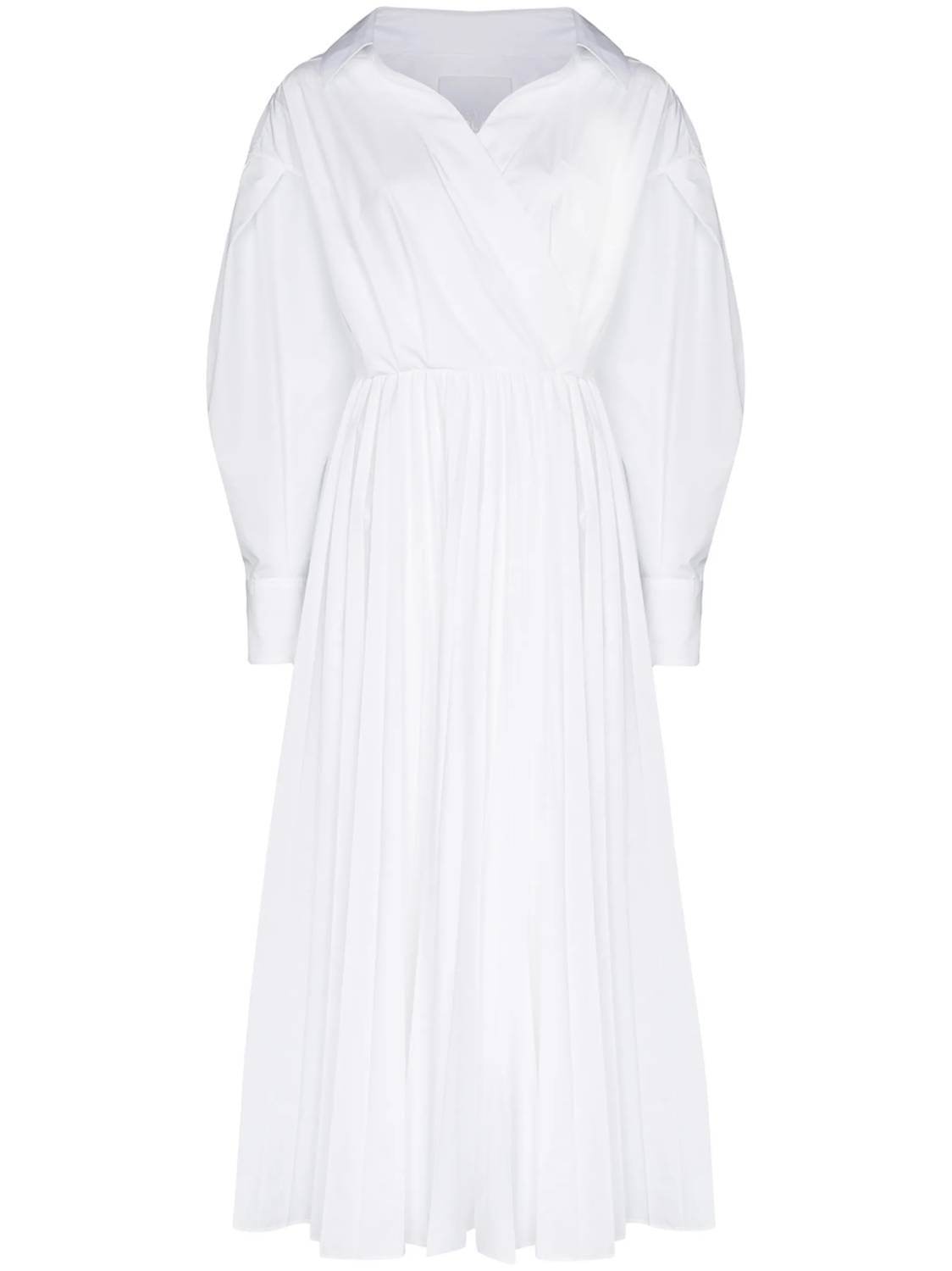 Valentino - Pleated Midi Wrap Dress - Rack Hunt