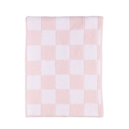 Knitted Chenille Blanket