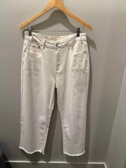 tNR - Women's Stretch High Rise Crop Wide Leg Jean - Rack Hunt