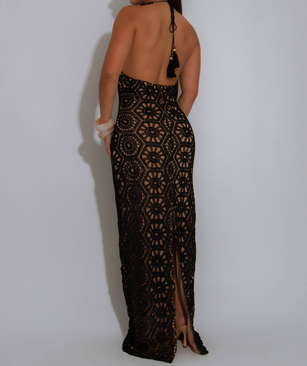 Chicways - Adore Her Lace Maxi Dress - Rack Hunt -
