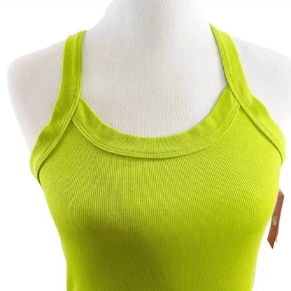 Josie Natori - Women's Ribbed Cotton Racerback Tank - Rack Hunt