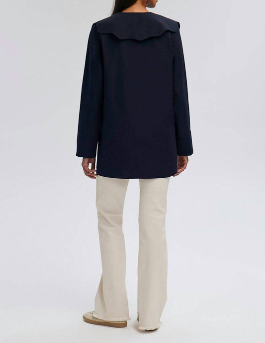 Wide Collar Poplin Shirt