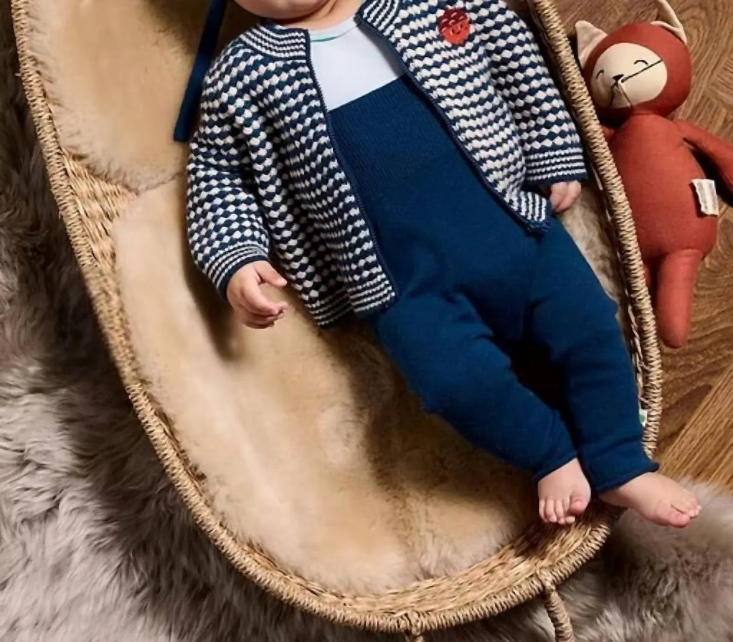 The Bonnie Mob - Girls Homey Chunky Checker Cardigan - alternate view - Rack Hunt