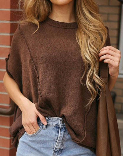 Grace Oversized Textured Knit Top