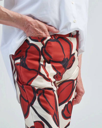 High Rise Printed Pants