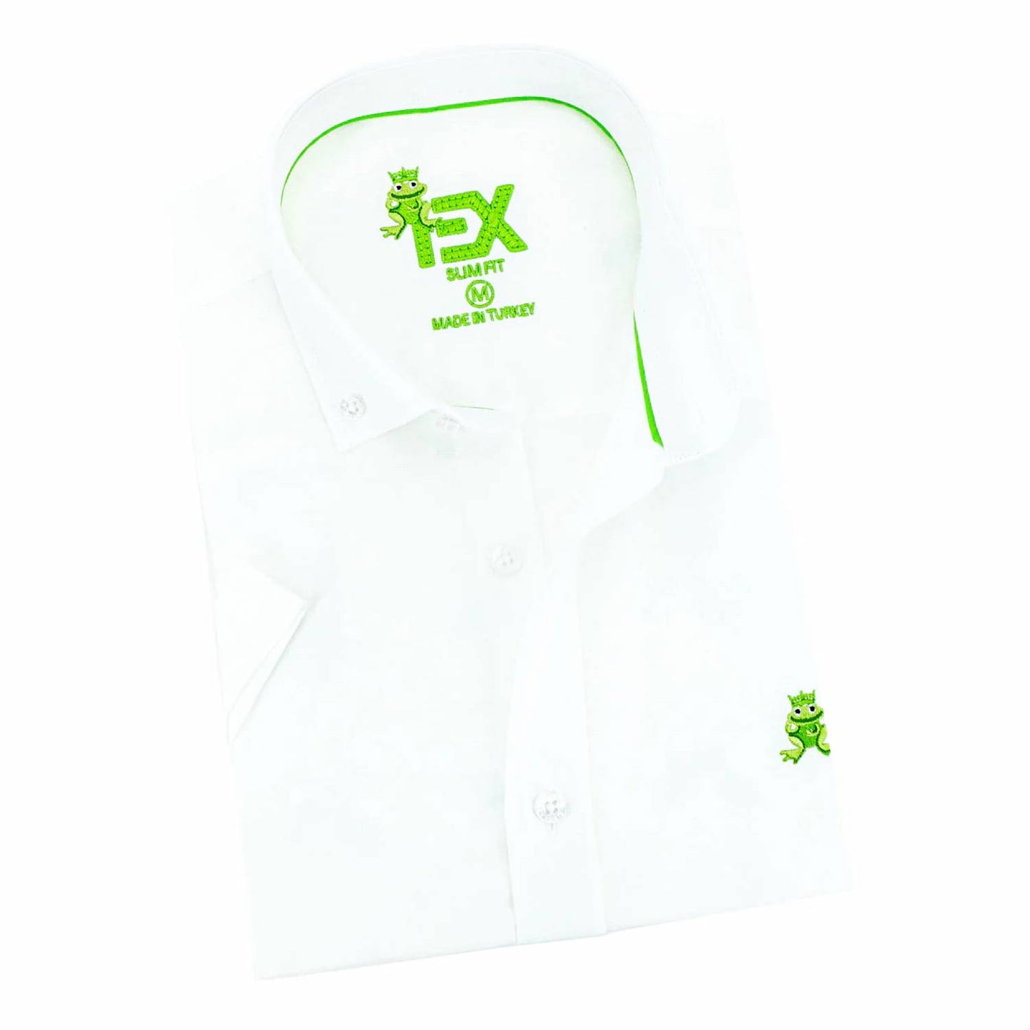 Oxford Frog Short Sleeve Button Down Shirt