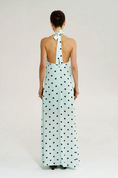 Cross Over Halter Maxi Dress