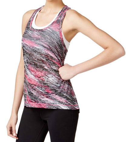 T Back Printed Burnout Tank Top