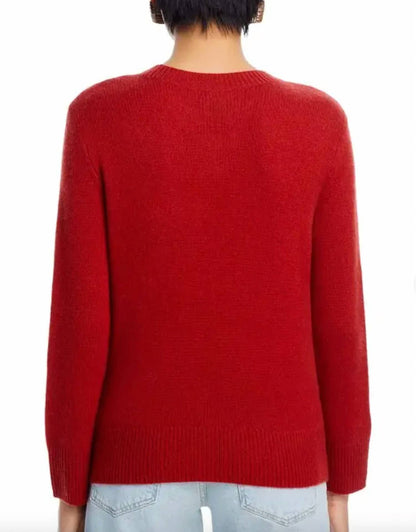 Cashmere Boxy Crewneck Top