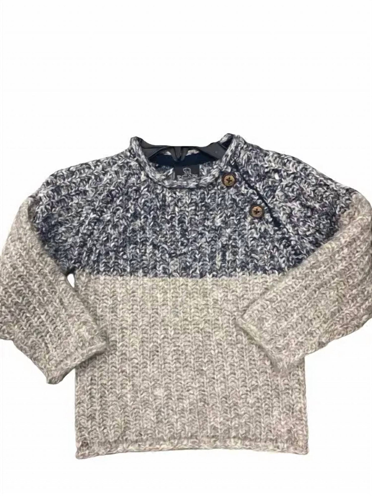 Boys Color Block Chunky Sweater