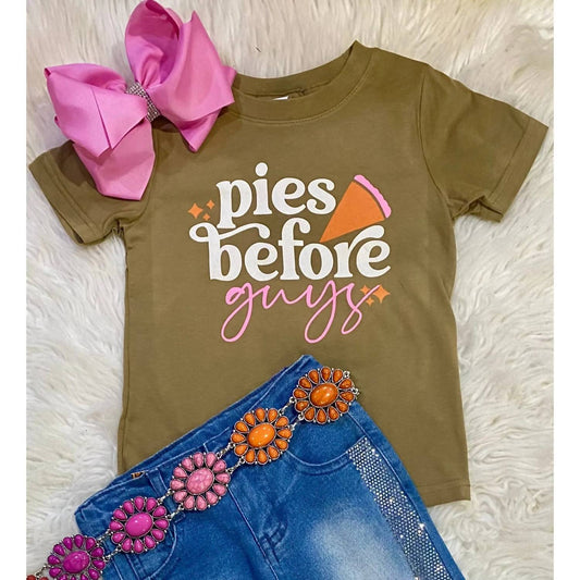 Girl's Pies Before Guys Tee
