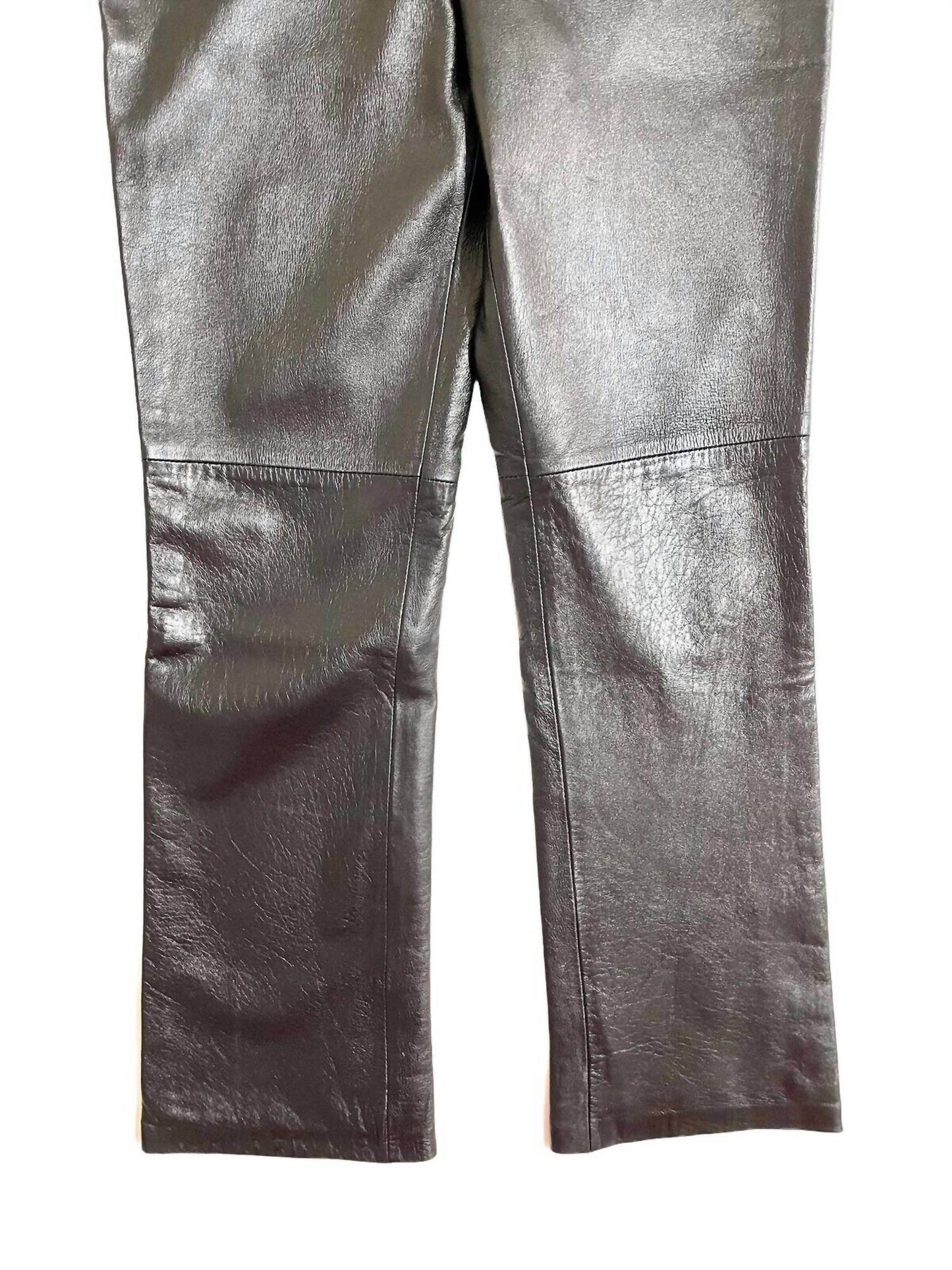 Anonymous John Carlisle - Women's Leather Leg Lined Bootcut Pants - Rack Hunt -
