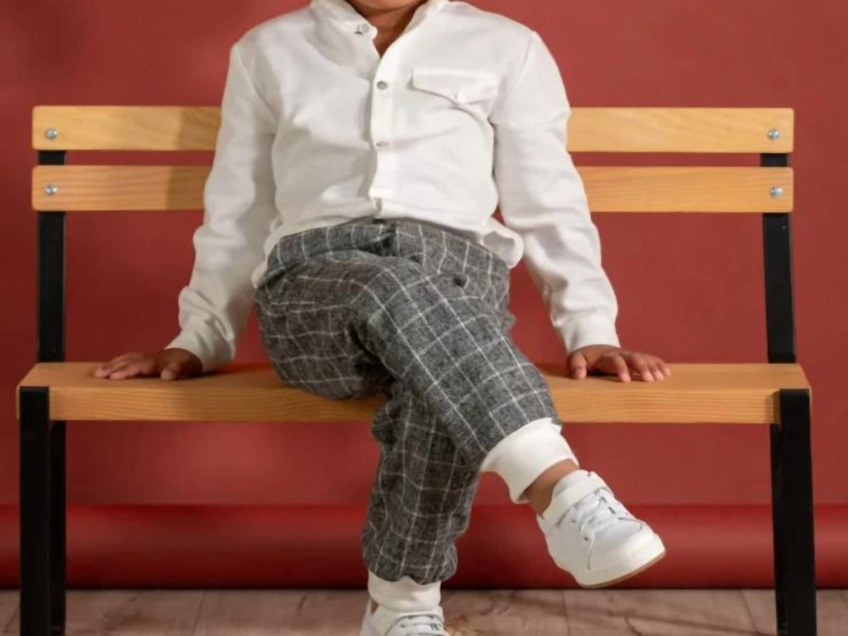 Boys 2pc Set Shirt With Stripe Pant