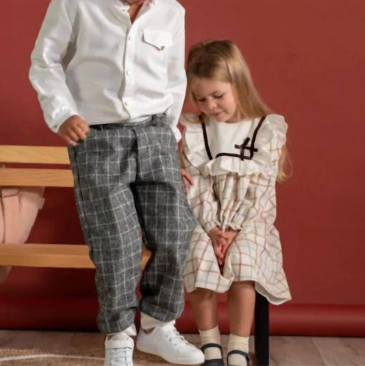 Boys 2pc Set Shirt With Stripe Pant