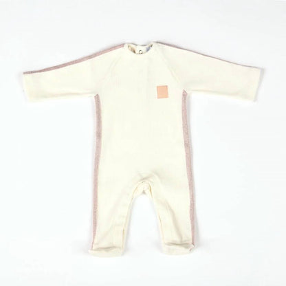 Kids Glitter Ribbon Sleeve Ribbed Jersey Footies