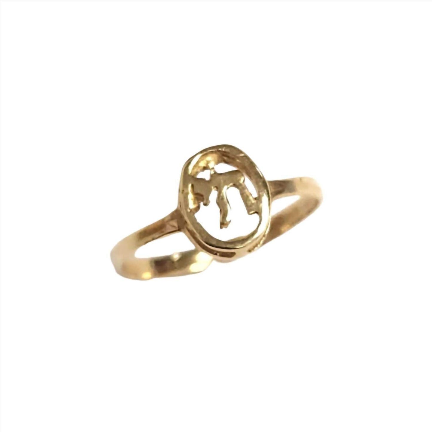 Bareket Fine Jewelry - 14k yellow gold Chai Oval Signet - Rack Hunt -