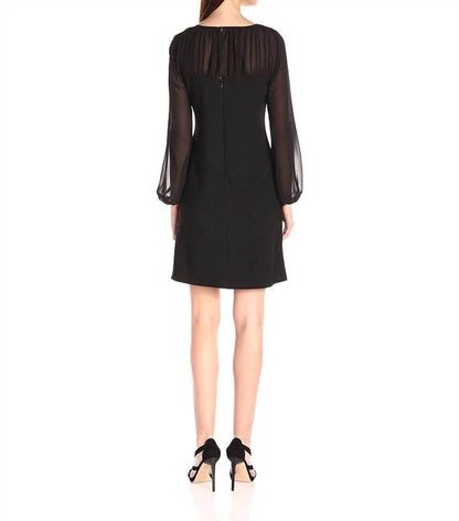 Long Sleeve Shift Party Dress