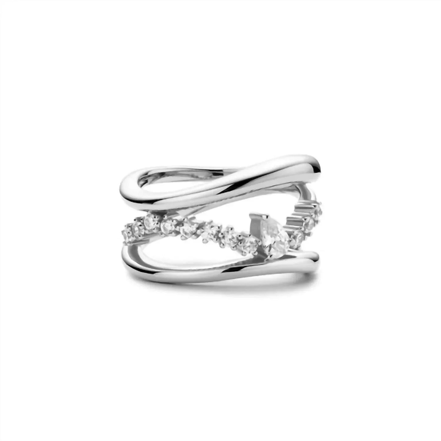 Ania Haie - Women's Sparkle Teardrop Ring - Rack Hunt