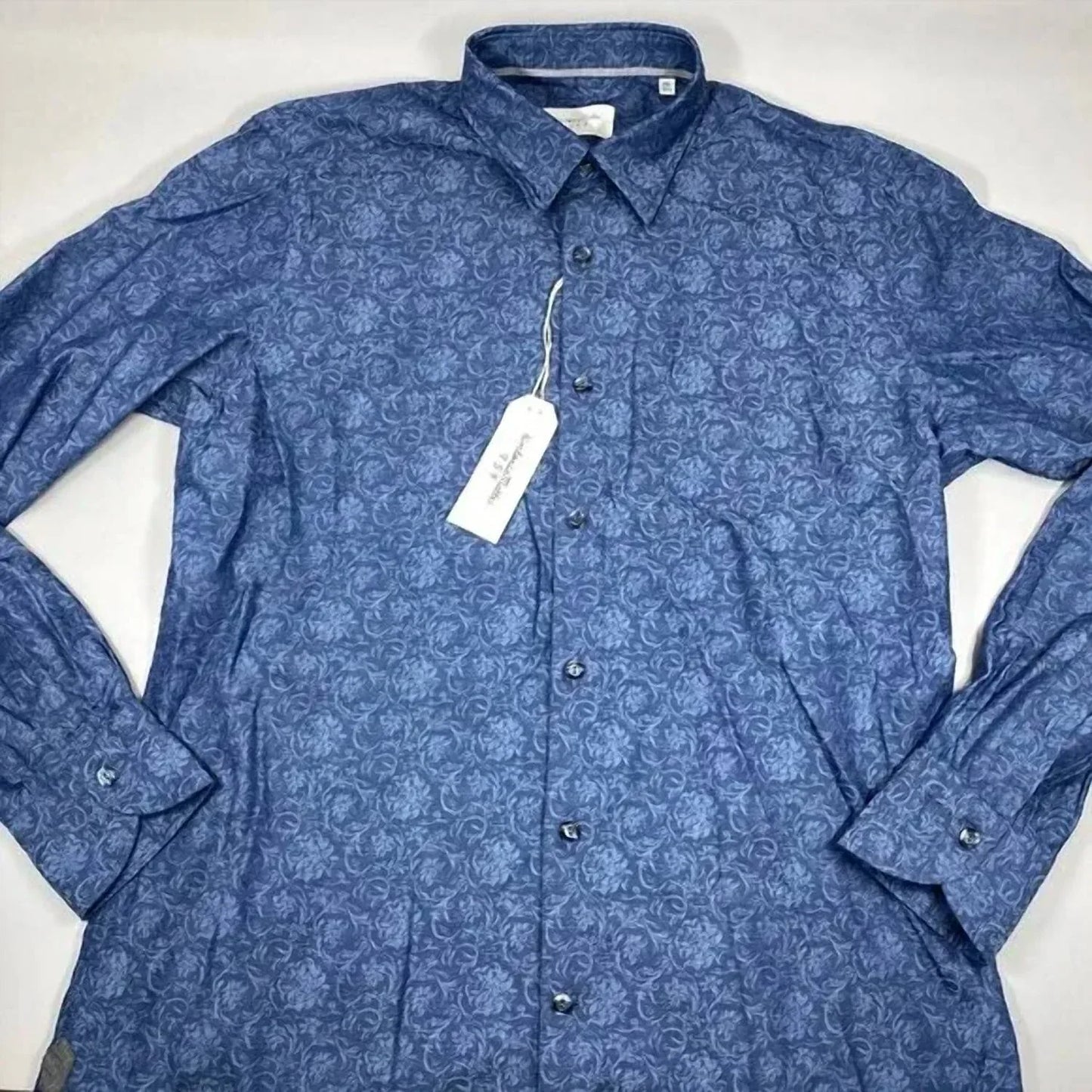 Tintoria Mattei - Men's Jacquard Floral Cotton Button-up Shirt - Rack Hunt