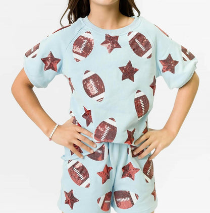Sequin Football Top